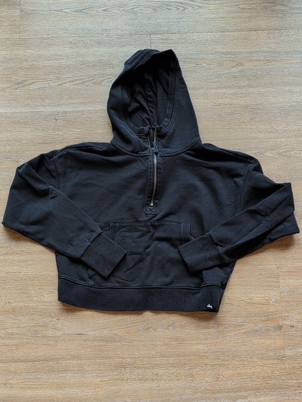JoyLab Black Quarter Zip Hoodie, XS